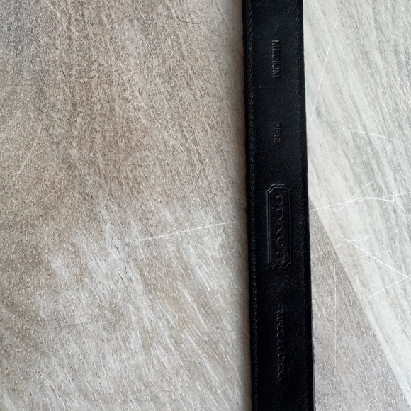 Vintage 2006 Coach Black canvas and leather belt medium main image 4